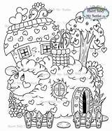 Town Flower Baldy Sherri Instant Besties Magical Digi Stamp Heart Where Houses Garden Mybestiesshop sketch template