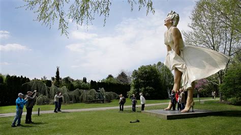 new exhibit features 17 ton marilyn monroe statue whyy