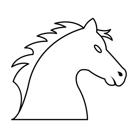 horse head coloring page head coloring page blank face coloring page