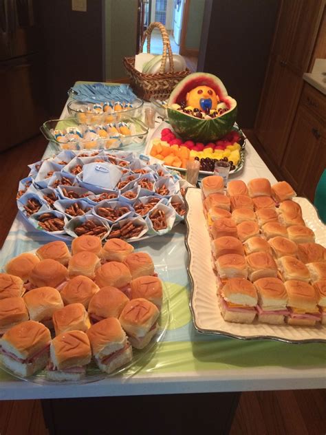 attractive baby shower food ideas   budget