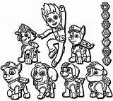 Paw Patrol Coloring Drawing Pages Printable Dog Cartoon Popular Character Getdrawings sketch template