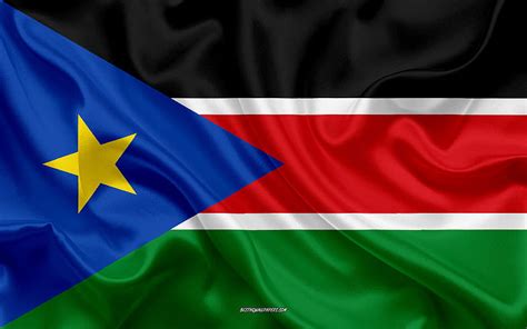 bandera de sudán del sur países africanos de brickwall símbolos