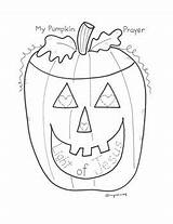 Pumpkin Prayer sketch template