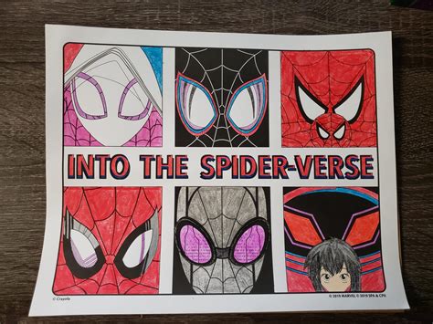 coloring pages spider man   spider verse exclusive spider man