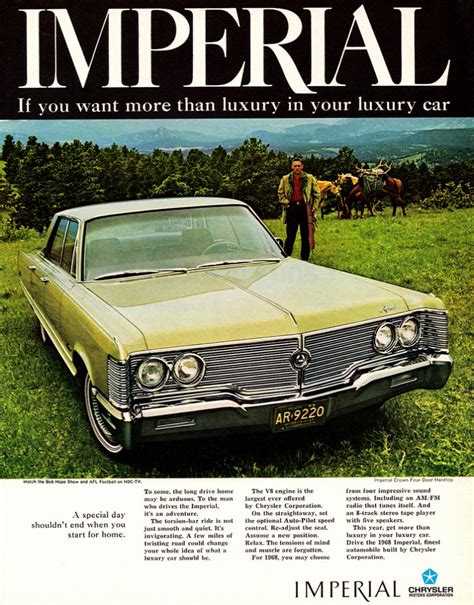 model year madness 10 classic ads from 1968 the daily