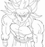 Goku Ssj5 Coloriage sketch template