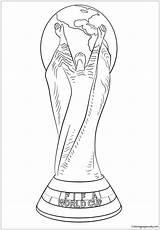 Cup Fifa Trophy Football Pages Coloring Color Printable Print Coloringpagesonly sketch template