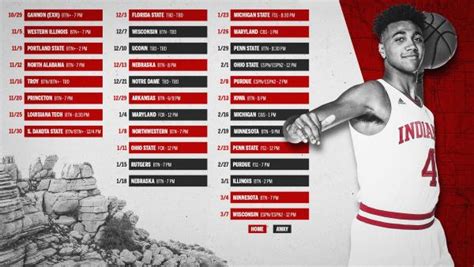 2019 2020 Basketball Schedule Page 7 Indiana Mens Basketball