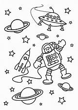 Space Coloring Large Printable sketch template