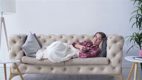 Bored Tired Woman Watching Television Stock Footage Sbv 328583375