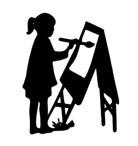 Girl Painting Art Painting Of Girl Painting Silhouette Painting