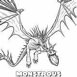 Dragon Train Coloring Pages Nightmare Monstrous Nadder Astrid Pet sketch template