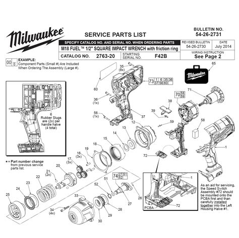 buy milwaukee  fb replacement tool parts milwaukee  fb diagram