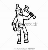 Tin Man Cartoon Vector Wizard Oz Drawing Stock Draw Shutterstock Choose Board Guided Might Example Save Lightbox sketch template