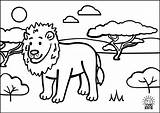 Kids Coloring Animals Pages Lion Freebies Babies Pdf sketch template