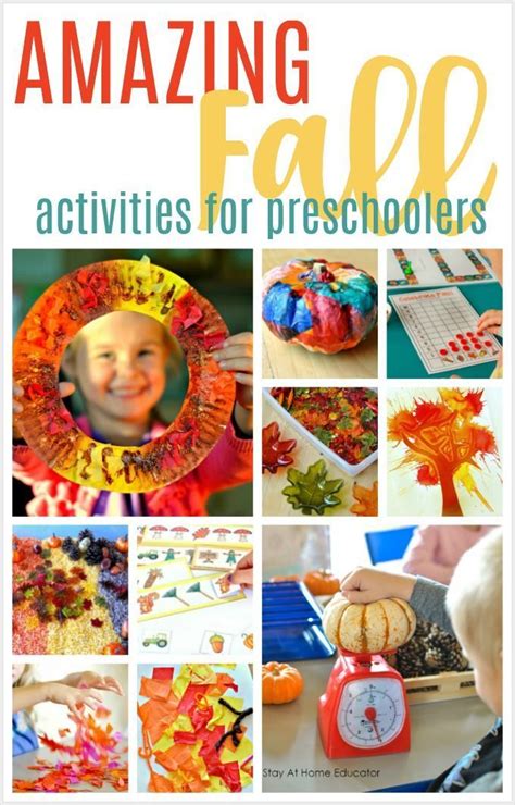 growing list    autumn activities  preschoolers