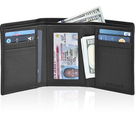 estalon rfid blocking slim trifold wallet