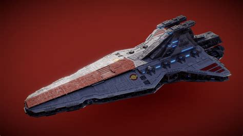 venator class star destroyer  model  forkyforklift ffcd sketchfab