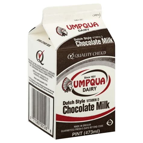 umpqua dairy dutch style chocolate milk pint walmartcom