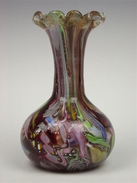 Ve M Avem Murano Glass Vase Glass Bottles Art Murano Glass Vase