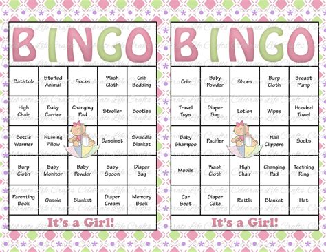 baby shower bingo cards diy printable  celebratelifecrafts
