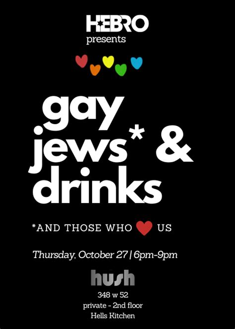 gay jews and drinks fall happy hour hebro