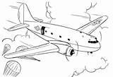 Plane Coloring Transportation Pages Kb sketch template