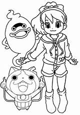 Coloring Kai Yo Pages Katie Yokai Jibanyan Coloriage Whisper 색칠 요괴 워치 공부 Manga Anime Personnages Books Hilarious Fun Sheets sketch template
