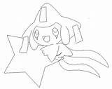 Jirachi Pokemon sketch template