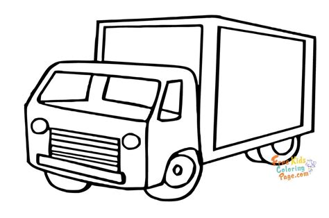 truck coloring pages easy  kindergarten