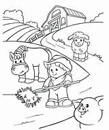 Agricultor Dibujo sketch template