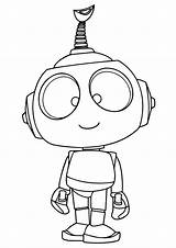 Robot Rob Coloring Pages Printable Kids Cartoon A4 Categories sketch template