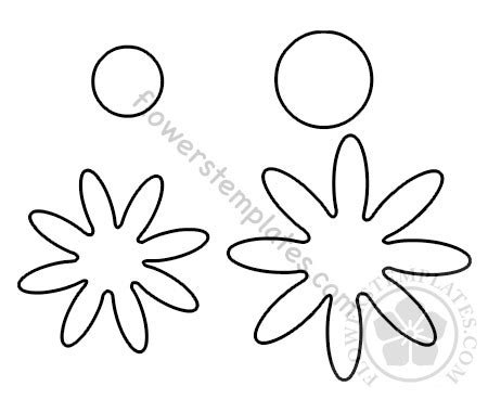 daisy gerbera paper template flowers templates