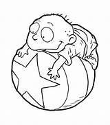 Rugrats Tommy Pickles sketch template