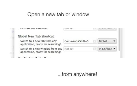 global  tab shortcut chrome web store