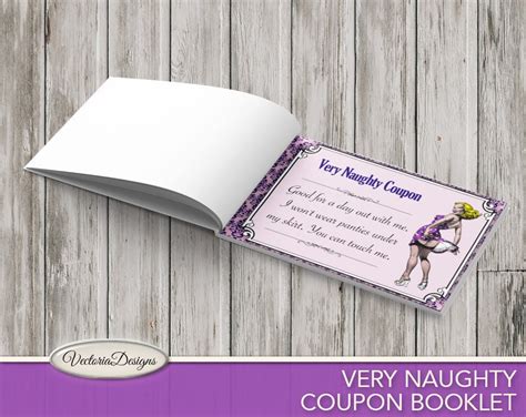 very naughty coupon booklet sex coupons mens t etsy