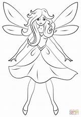 Fairy Coloring Pages Beautiful Värityskuva Printable Keiju Kids Drawing Adult Garden Outline Sheets sketch template