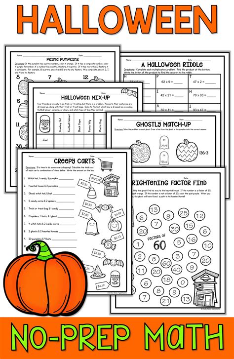place  math worksheets grade  halloween alphabetworksheetsfreecom