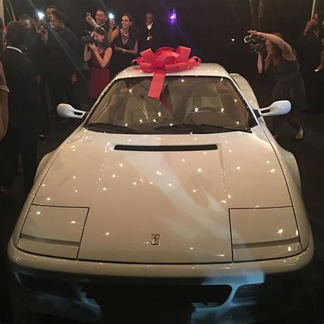 lebron james gives savannah vintage white ferrari for her