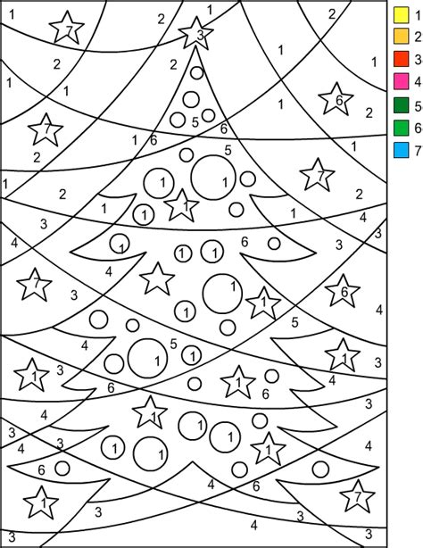 nicoles  coloring pages christmas color  number