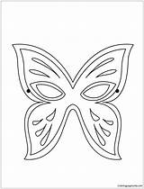 Mask Butterfly Masks Index Coloring Pages Color Crafts Coloringpagesonly sketch template