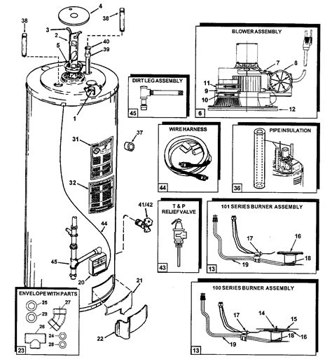 aosmith water heater parts model gpsh sears partsdirect