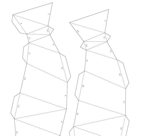 printable diy template  vase  poly paper model  etsy