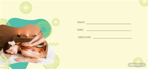 printable spa voucher template   word psd apple pages