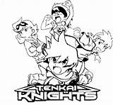 Tenkai Knights Coloring Coloriage Dessin Imprimer Dessiner sketch template