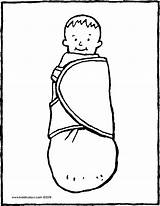 Baby Bottle Coloring Getcolorings Swaddled sketch template