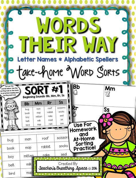 words   letter  alphabetic spellers  home word sorts   sorts