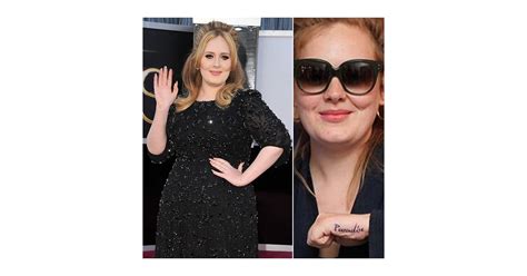 Adele The Ultimate Celebrity Tattoo Gallery Popsugar