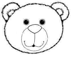 bear face coloring pages