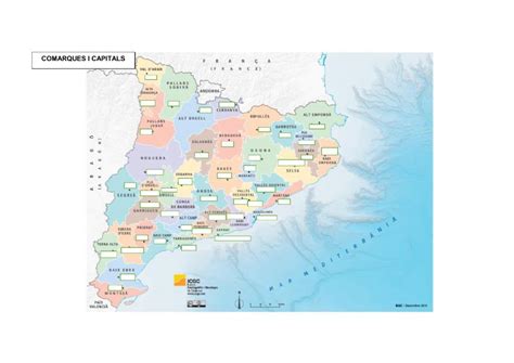 ejercicio de mapa comarques catalunya  capitals en  mapa fisico de espana mapas fichas